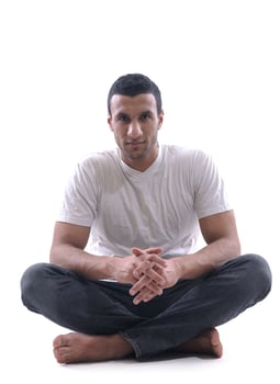 portrait of relaxed young man photo