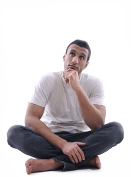 portrait of relaxed young man photo