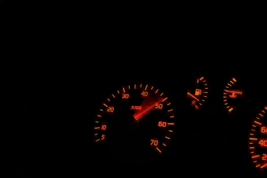 Tuning cars sacing down the highway photo