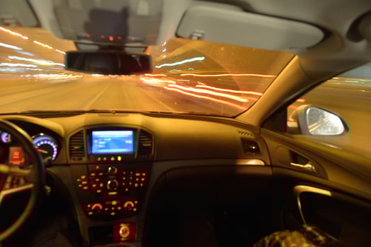 night car driving photo