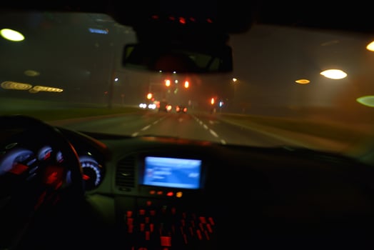 night car driving photo