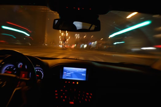 night car driving photo