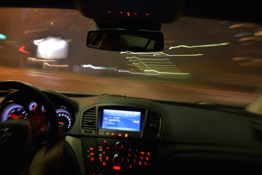 night car driving photo