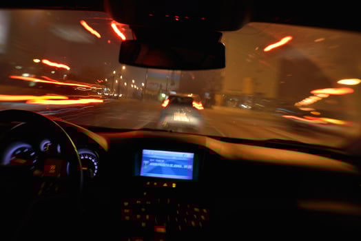 night car driving photo