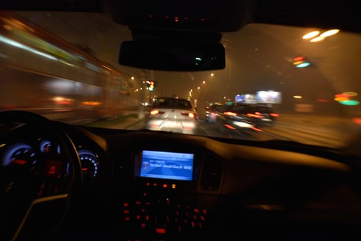 night car driving photo