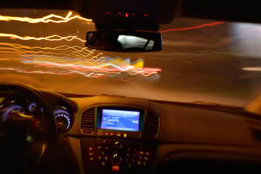 night car driving photo
