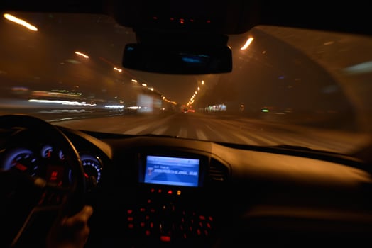 night car driving photo