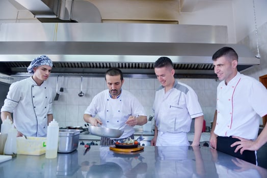 chef preparing food photo