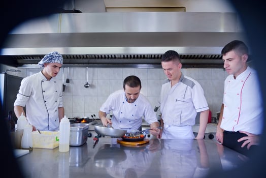 chef preparing food photo