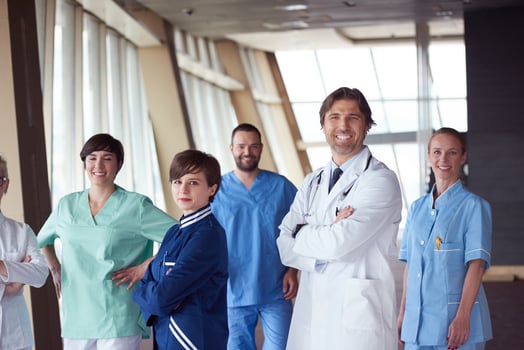 doctors team walking photo