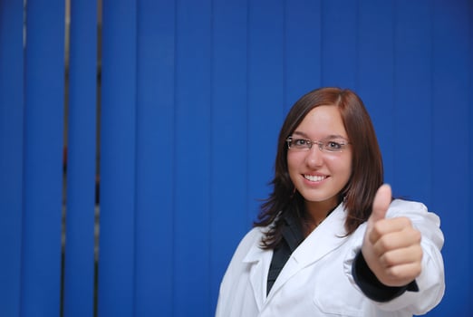 female doctor view photo