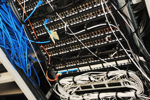 network server room routers photo