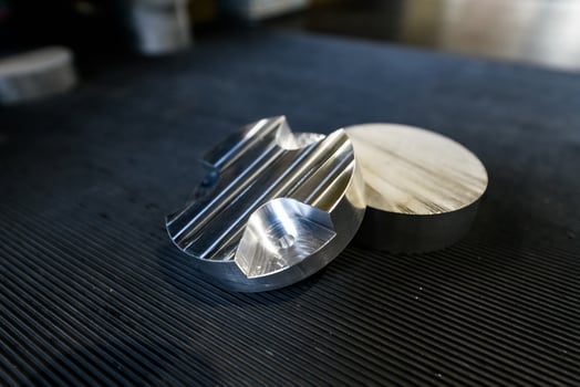 Metalworking parts in the manufacture of CNC machine tools. photo