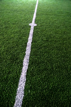 Football court view photo