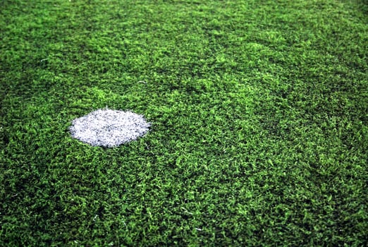 Football court view photo