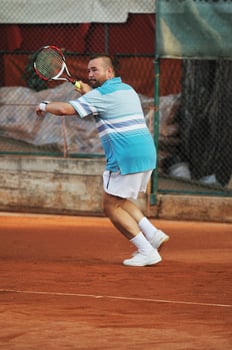tennis man view photo