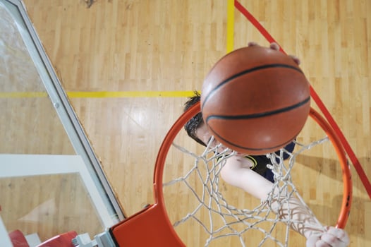 Basketball player view photo
