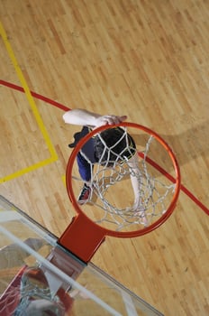 Basketball player view photo