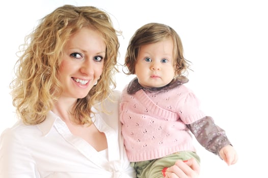 baby and woman photo