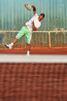 Tennis man view photo