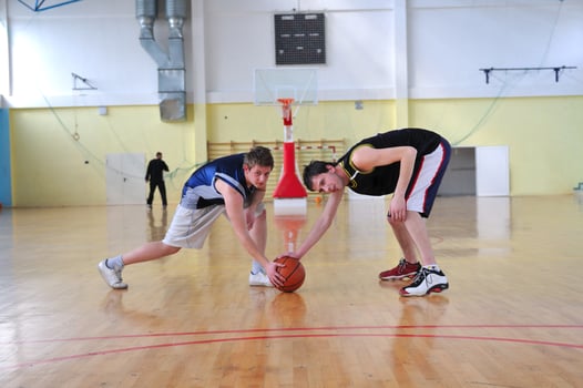 Basketball player view photo
