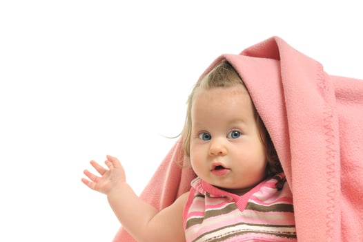 baby blanket isolated photo