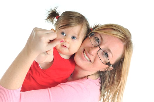 baby and woman photo