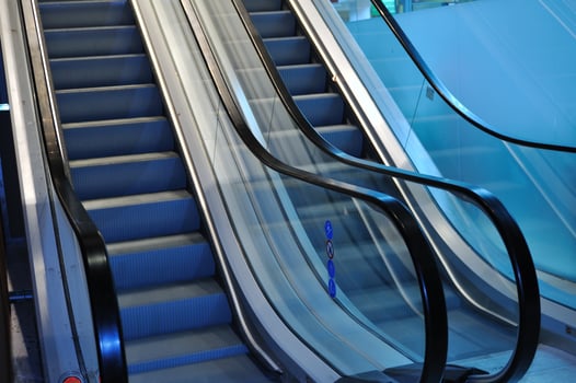 Escalator stairs inside photo