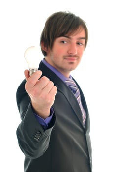 Business man on white photo