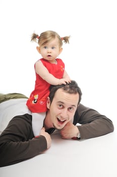 father and baby photo
