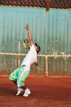 Tennis man view photo