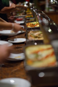 Buffet food view photo