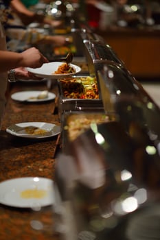 Buffet food view photo