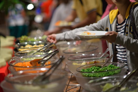 Buffet food view photo