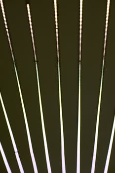 close up of led lights tape photo
