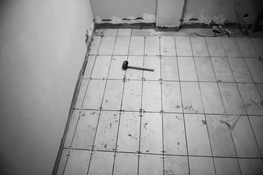 Ceramic tiles and tools for tiler photo