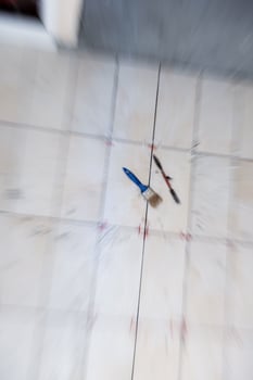 Ceramic tiles and tools for tiler photo