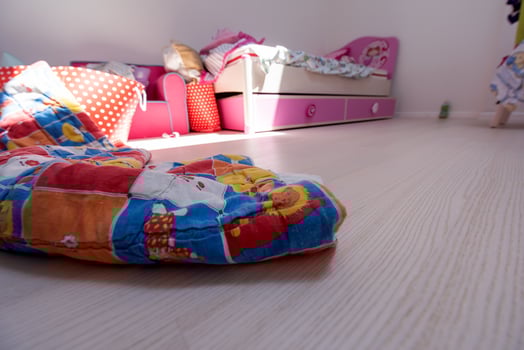 pink little girl's room photo