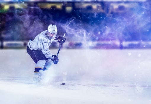 ice hockey player in action photo