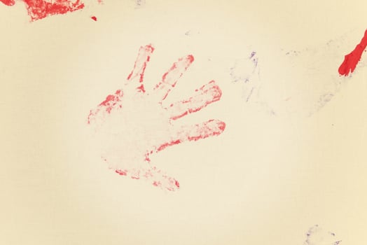 colorful hand prints photo