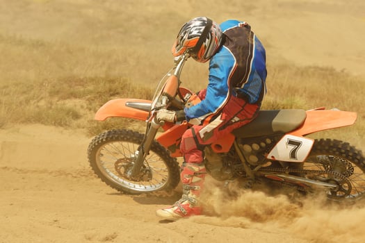 Motocross bike view photo
