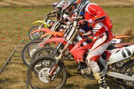 Motocross bike view photo