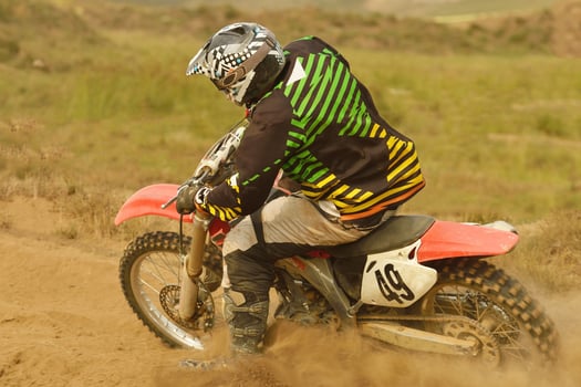 Motocross bike view photo