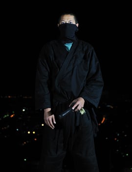 Ninja at night photo