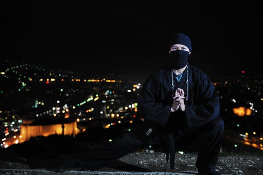 Ninja at night photo