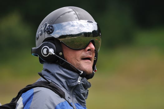 paragliding sport view photo