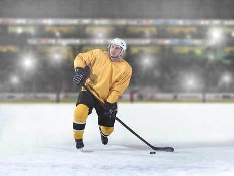 ice hockey player in action photo