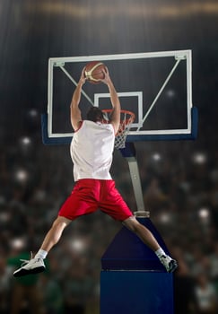 basketball player in action photo