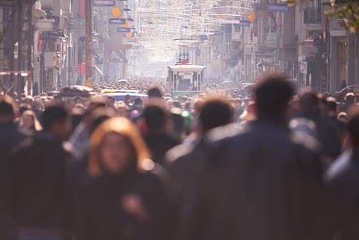 people crowd walking on street photo