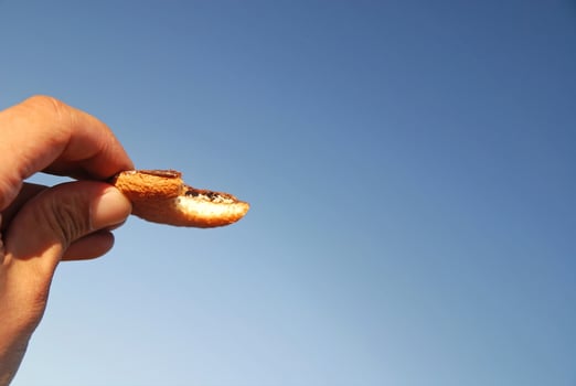 Tasty snack against sky photo